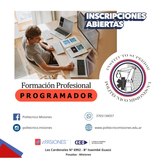 Formaciones Profesionales 2024: ¡Inscripciones abiertas!
